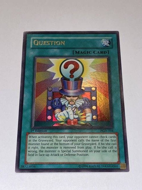 Yu-Gi-Oh! Question. 1st Edition.: ULTRA! Magic card. 1996 Kazuki Takahashi.