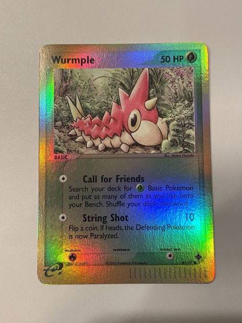 Pokémon Wurmple, 81/97, Reverse HOLO Card. (1 of 3)