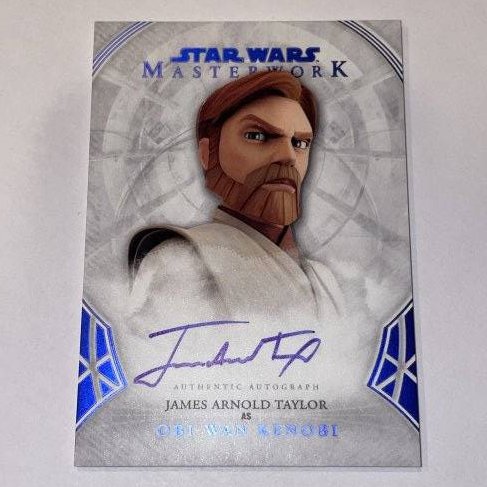 Star Wars: James Arnold Taylor as Obi-Wan Kenobi, Authentic Autograph.: 11/99 Silver Stamped! Masterwork, Topps.