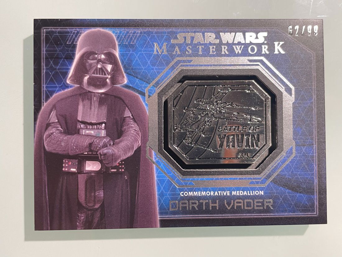 Star Wars: Darth Vader Commemorative Medallion card. (1 of 4)