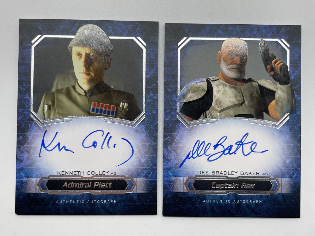 Star Wars: Captain Rex and Admiral Piett, Authentic Autographs. (1 of 2)
