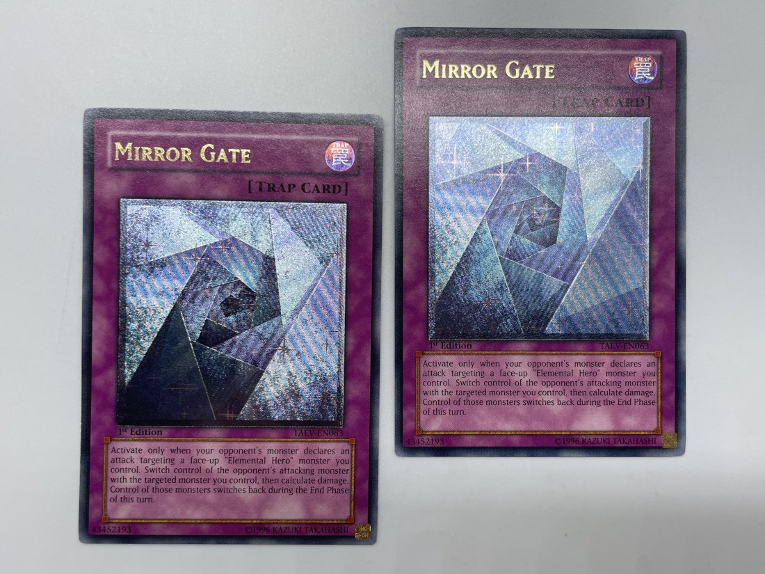 Yu-Gi-Oh! Mirror Gate. ULTIMATE!: Trap Card. 1st Edition. 1996 Kazuki Takahashi.