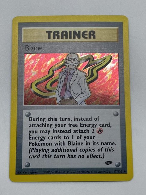 PokémonTRAINER Blaine. 17/132: 1995,96,98 Nintendo