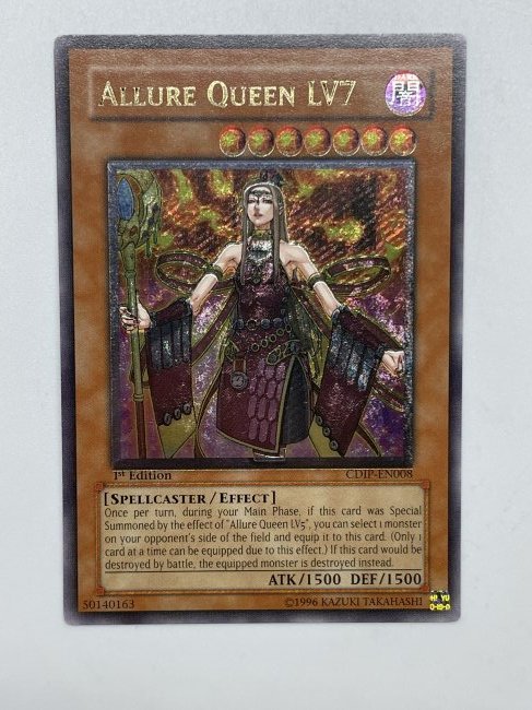 Yu-Gi-Oh! Allure Queen LV7. Ultimate Card.: 1st Edition.1996 Kazuki Takahashi.