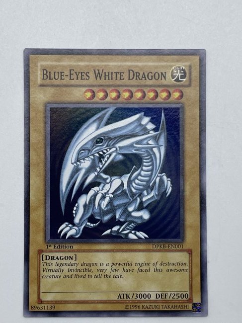 Yu-Gi-Oh! Blue-Eyes White Dragon. SUPER Card!: 1st Edition! Ultra. EXCELLENT Condition. If PSA graded 10-$600, graded 9-$300!! 1996 Kazuki Takahashi.