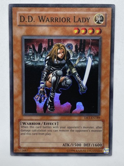 Yu-Gi-Oh! D.D. Warrior Lady. Super Card.: Unlimited.1996 Kazuki Takahashi.