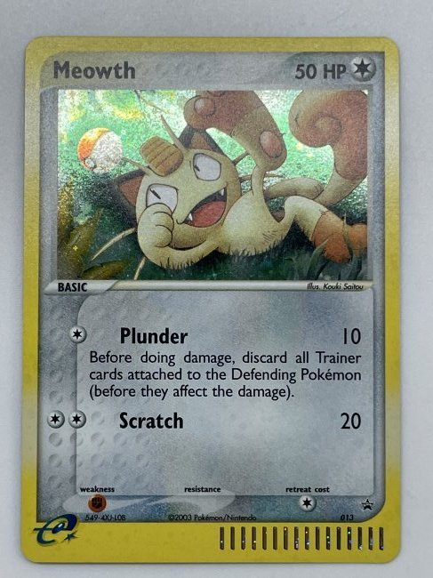 Pokémon Meowth HOLO, 013 (1 of 2)
