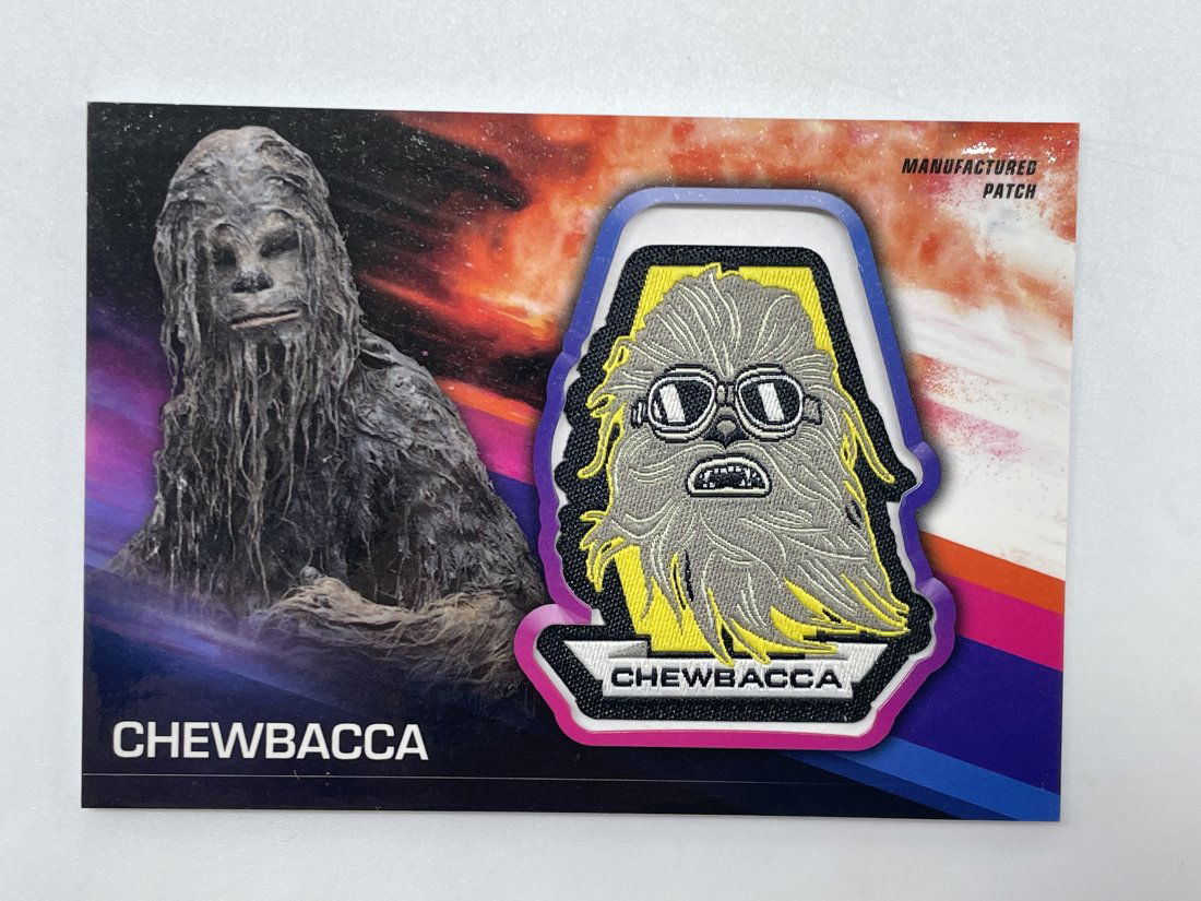 Star Wars: CHEWBACCA, Manufactured Patch Card. (1 of 3)