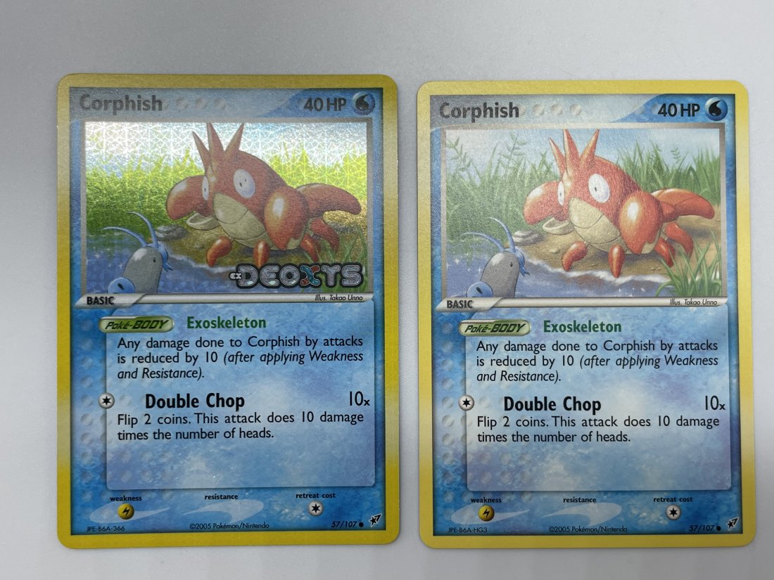 Pokémon Corphish HOLO Deoxys and Corphish, 57/107!: 40 HP Basic. 2005 Pokémon/Nintendo