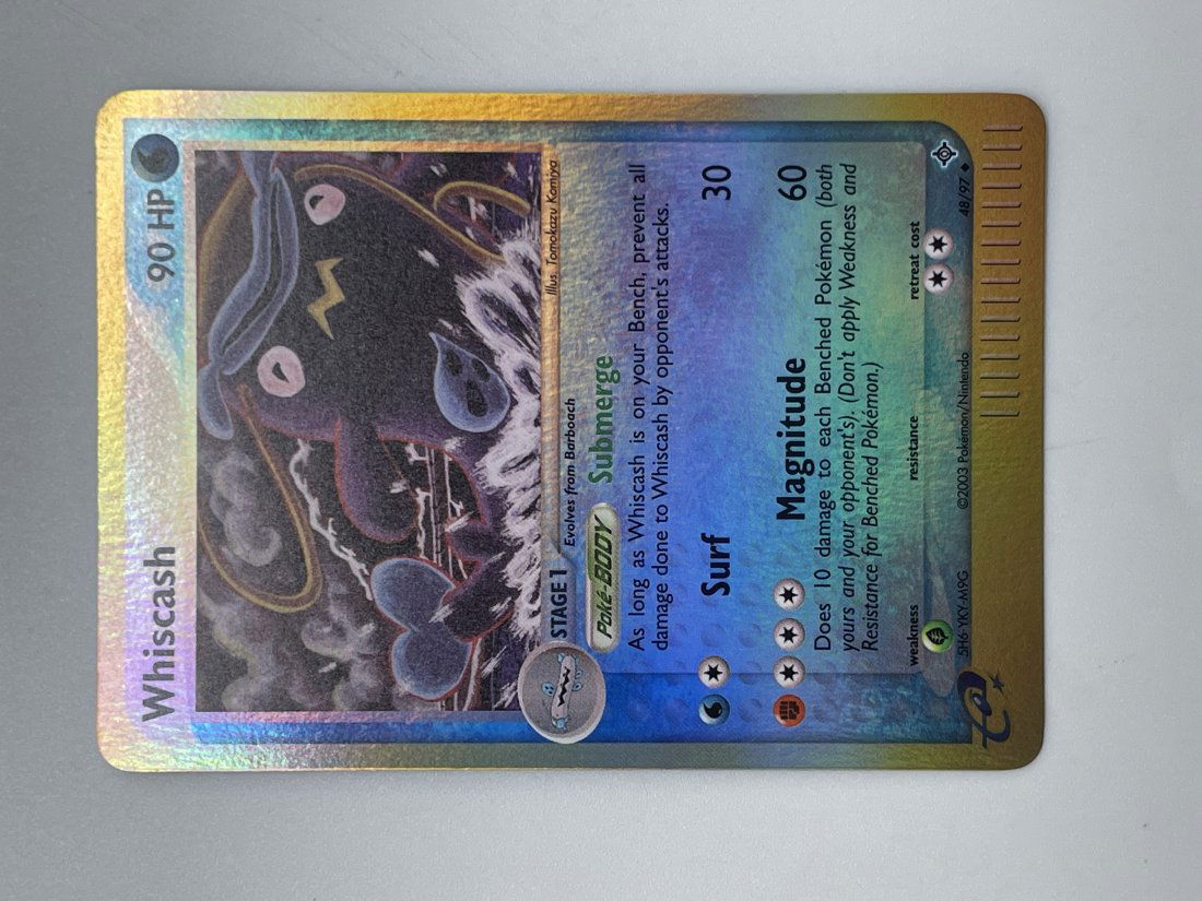 Pokémon Whiscash, 48/97,  Reverse HOLO Card. (1 of 2)