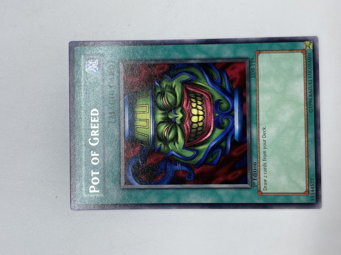 Yu-Gi-Oh! Pot Of Greed. RARE card. (1 of 2)