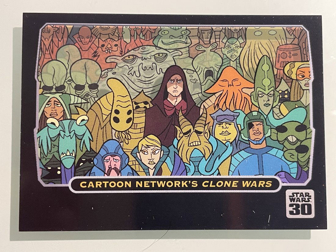 Star Wars Cartoon Network's Clone Wars. Animation Cel Card, 6 of 9. (1 of 3)