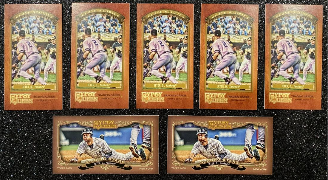 (7) DEREK JETER Yankees Gypsy Queen Mini 2012 TOPPS Baseball Cards (1 of 2)