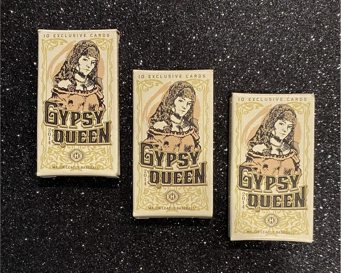(3) Unopened Gypsy Queen Mini Baseball Cards By TOPPS. 10 Cards In Each Pack (1 of 2)