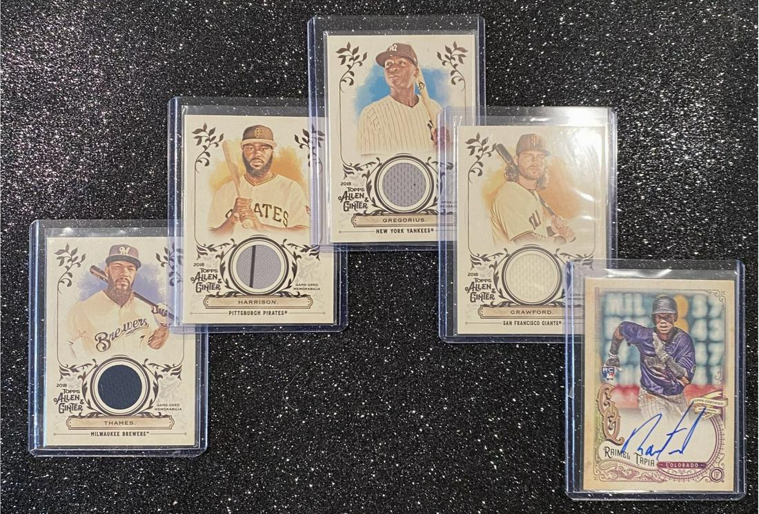 TOPPS Allen And Ginter Memorabilia MLB Baseball Cards, Plus Gypsy Queen Autographed Raimel Tapia (1 of 2)