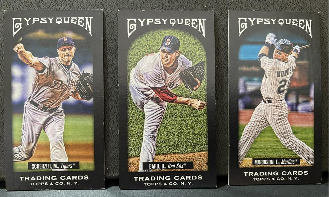 Scherzer, Bard, Morrison, Gypsy Queen Black Minis, Topps 2011 (1 of 2)