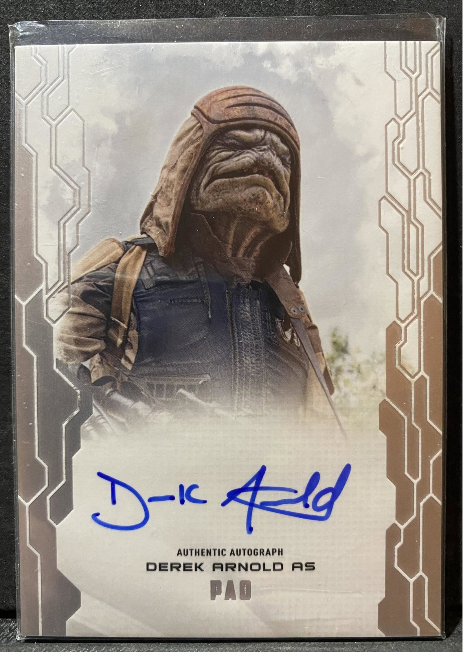 Star Wars Masterwork, Derek Arnold As POA, Topps Authentic Autograph: Star Wars Masterwork, Derek Arnold As POA, Topps Authentic Autograph