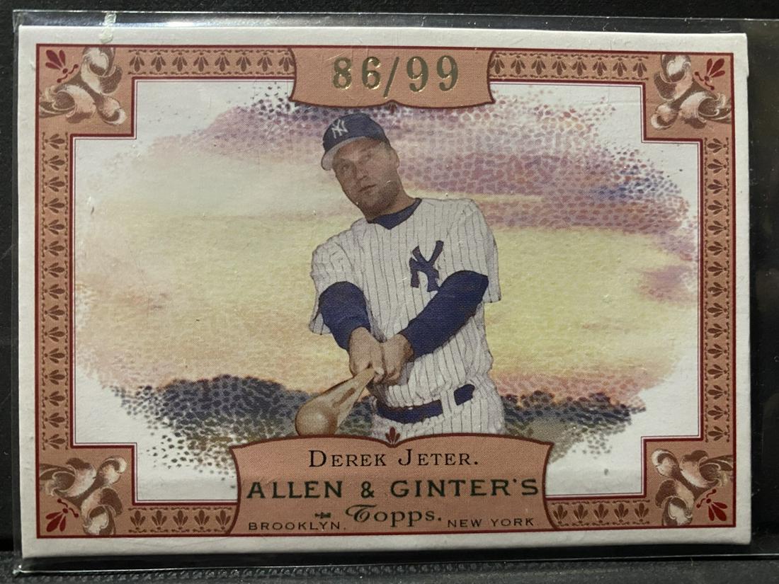 Derek Jeter, Allen & Ginters, RARE 86/99, 2006 Topps Rip It Card, Unopened (1 of 2)