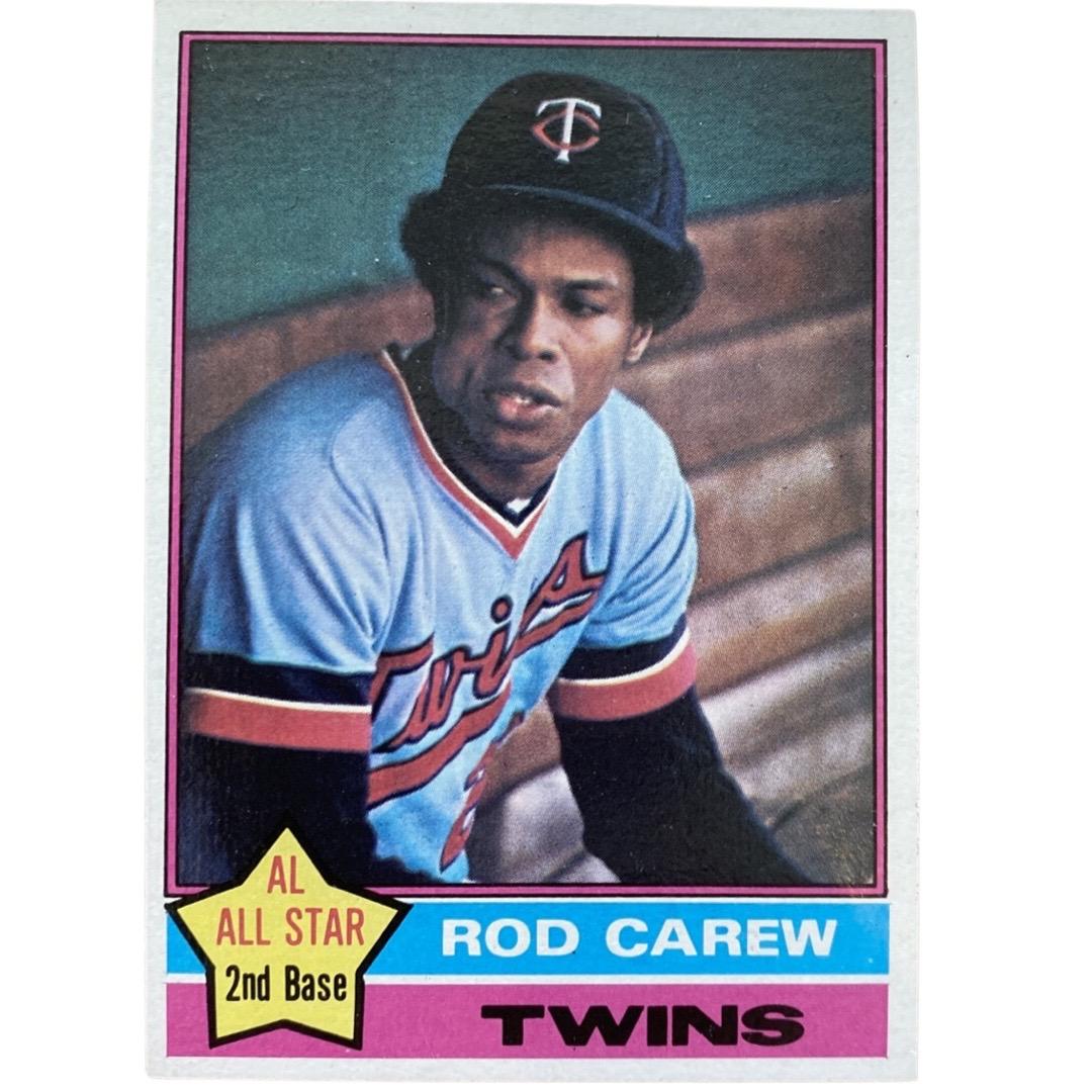1976 Rod Carew All Star 2nd Base Minnesota Baseball Card (1 of 2)