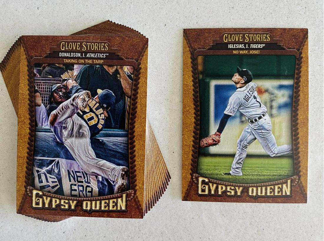 2014 Gypsy Queen Glove Stories Baseball Cards: Duplicate Josh Donaldson (16) And Jose Iglesias: 2014 Gypsy Queen Glove Stories Baseball Cards: Duplicate Josh Donaldson (16) And Jose Iglesias Tigers (1)