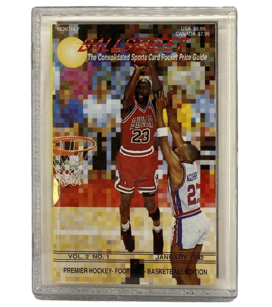 Collectible BALLSTREET January 1992 Sports Card Pocket Price Guide With Michael Jordan On Cover: Collectible BALLSTREET January 1992 Sports Card Pocket Price Guide With Michael Jordan On Cover