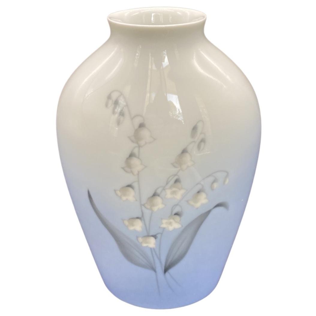 Bing & Grondahl Lilly Of The Valley Vase, No. 57/239: Stands 7 inches