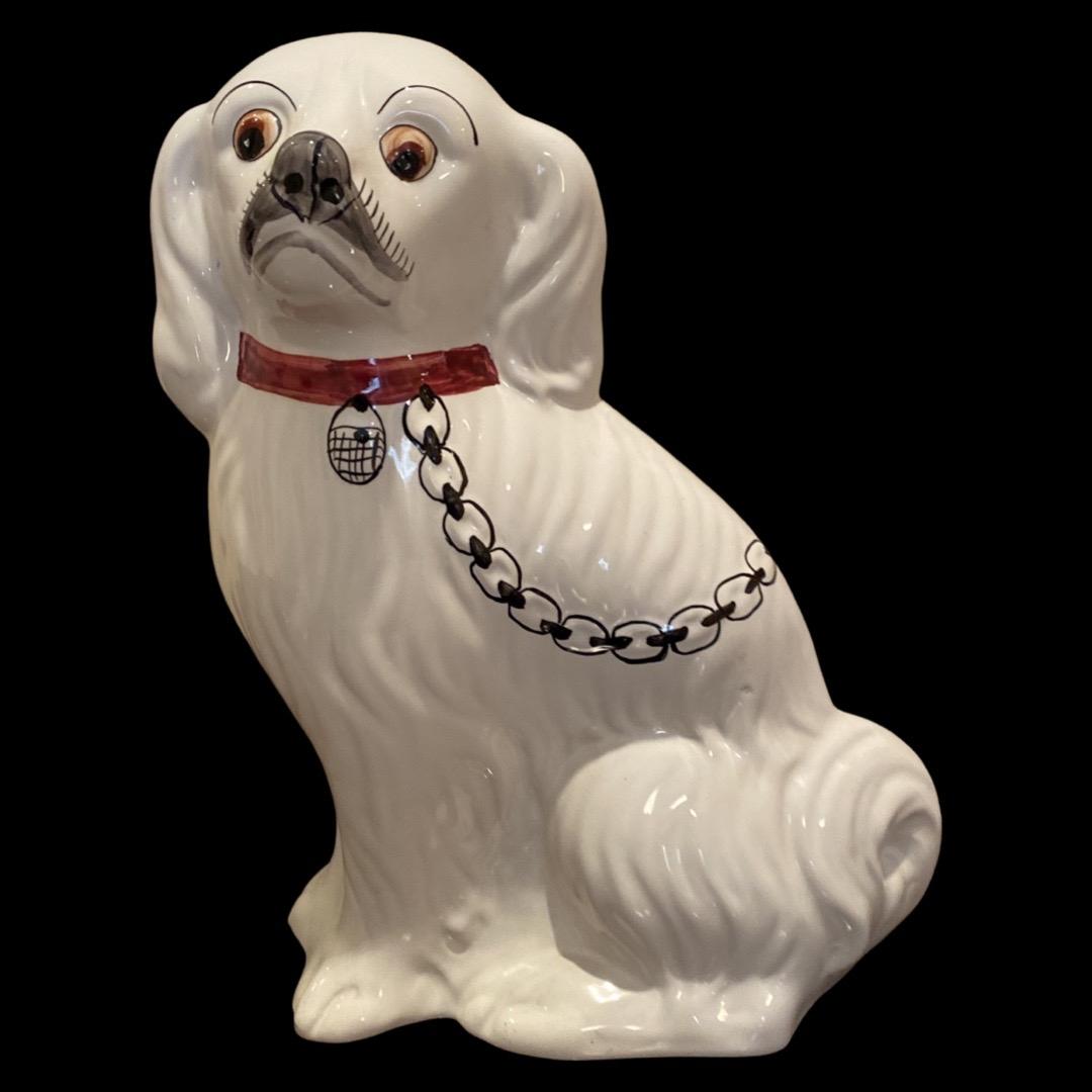 Dog Statue By Sedek Jay Willfred 11 In. Hand Painted In Portugal: Dog Statue By Sedek Jay Willfred 11 In. Hand Painted In Portugal
