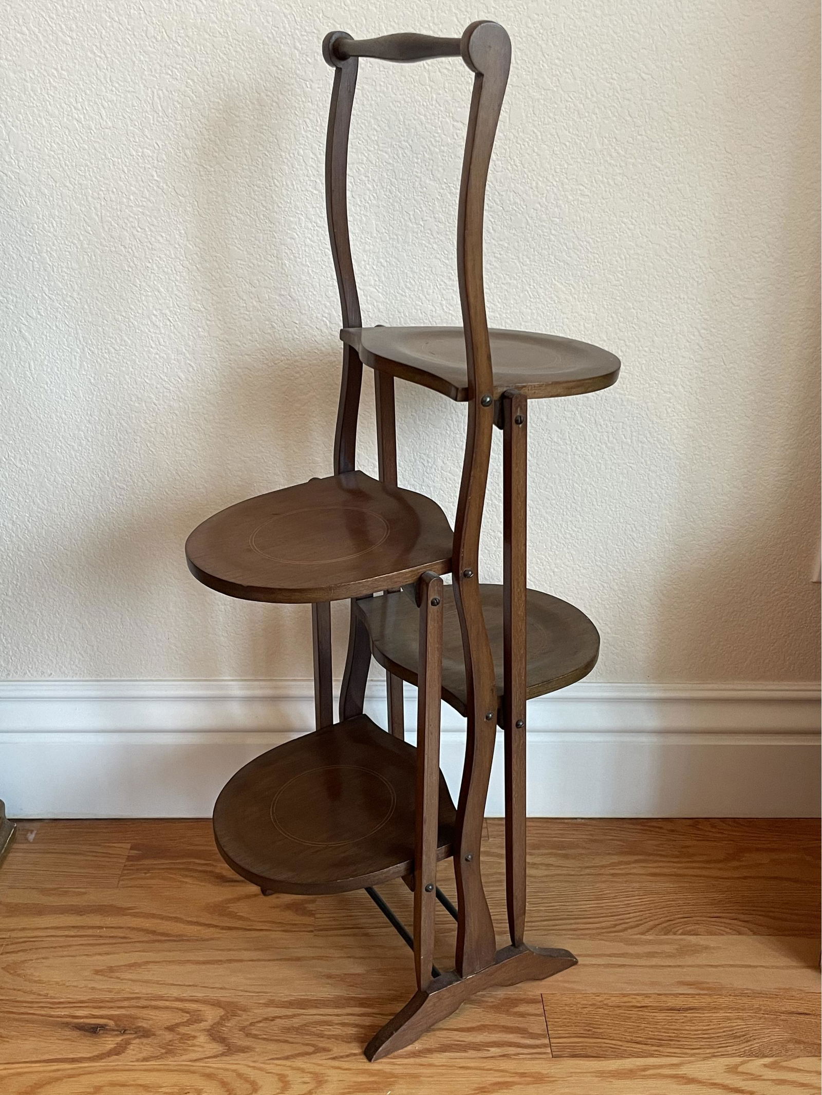 Antique Wooden 4-Tier Plant Stand (1 of 3)