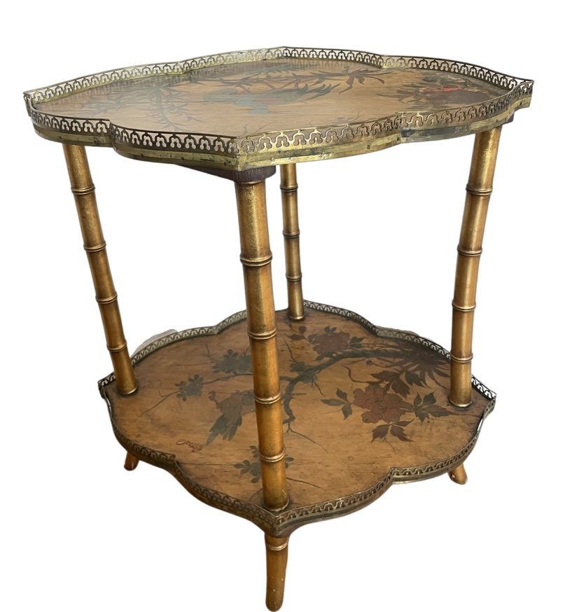 Petite, Hand Painted Accent Table (1 of 6)