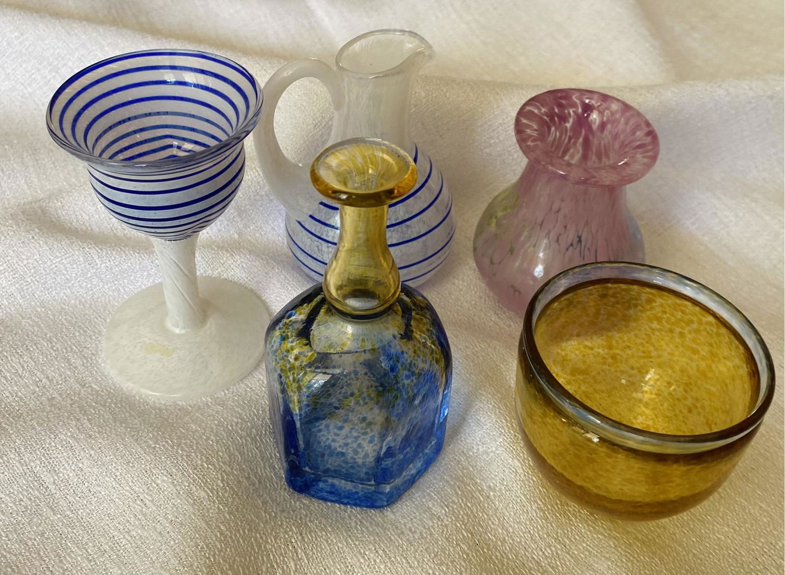 Miniature Hand Blown Glass Jars / Vases (1 of 3)