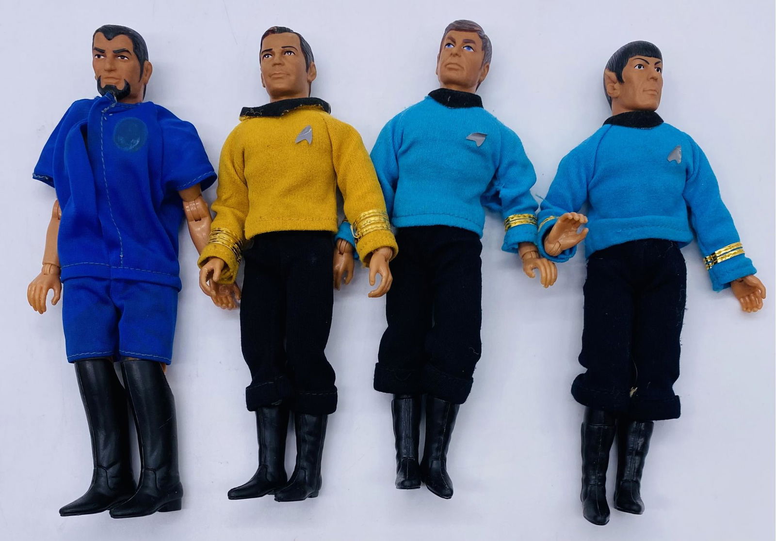 (4) 1980 Star Trek Action Figures. Includes Spock! (1 of 2)