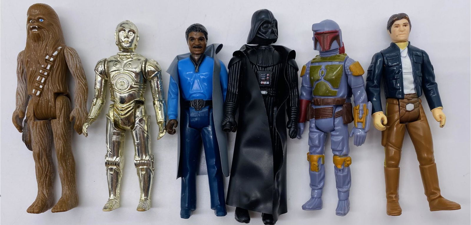 (6) Collectible Star Wars Action Figures, Including 1977 Chewbacca And Darth Vader (1 of 1)