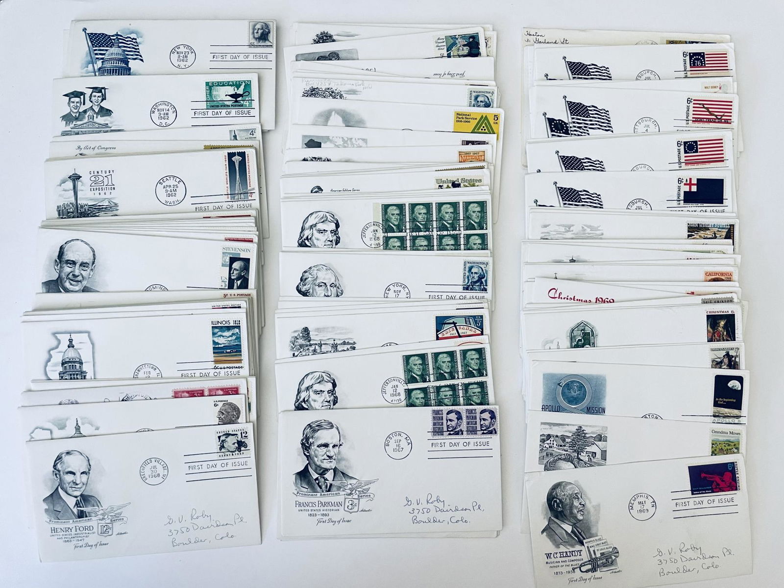 VINTAGE 1967 To 1969 Stamps Attached To Envelopes! (1 of 4)