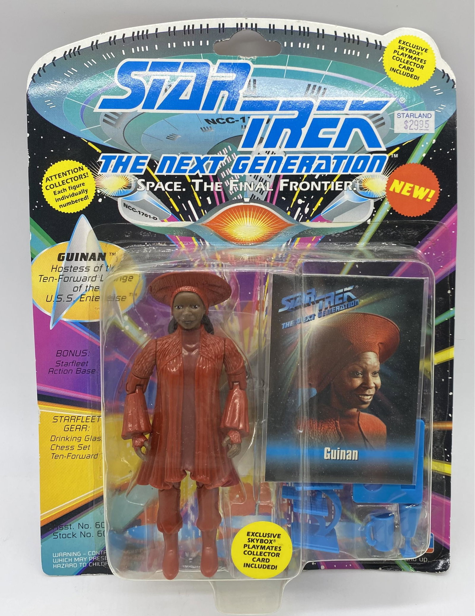 Star Trek The Next Generation Guinan Action Figure, Unopened, With Collector Card (1 of 1)