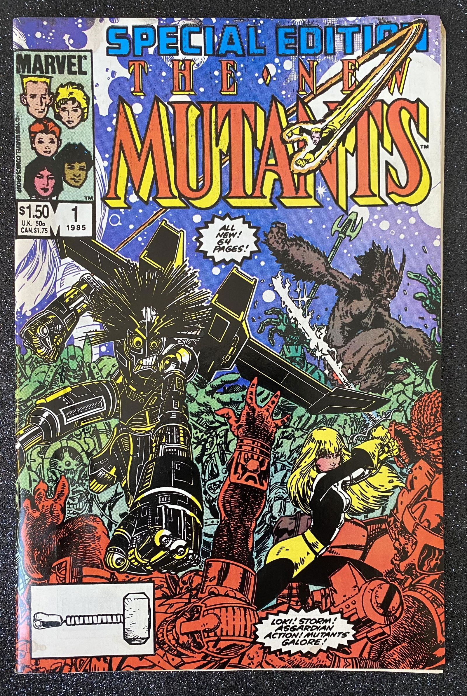 Special Edition Marvel Comic: The New Mutants No. 1, Year 1985 (1 of 1)