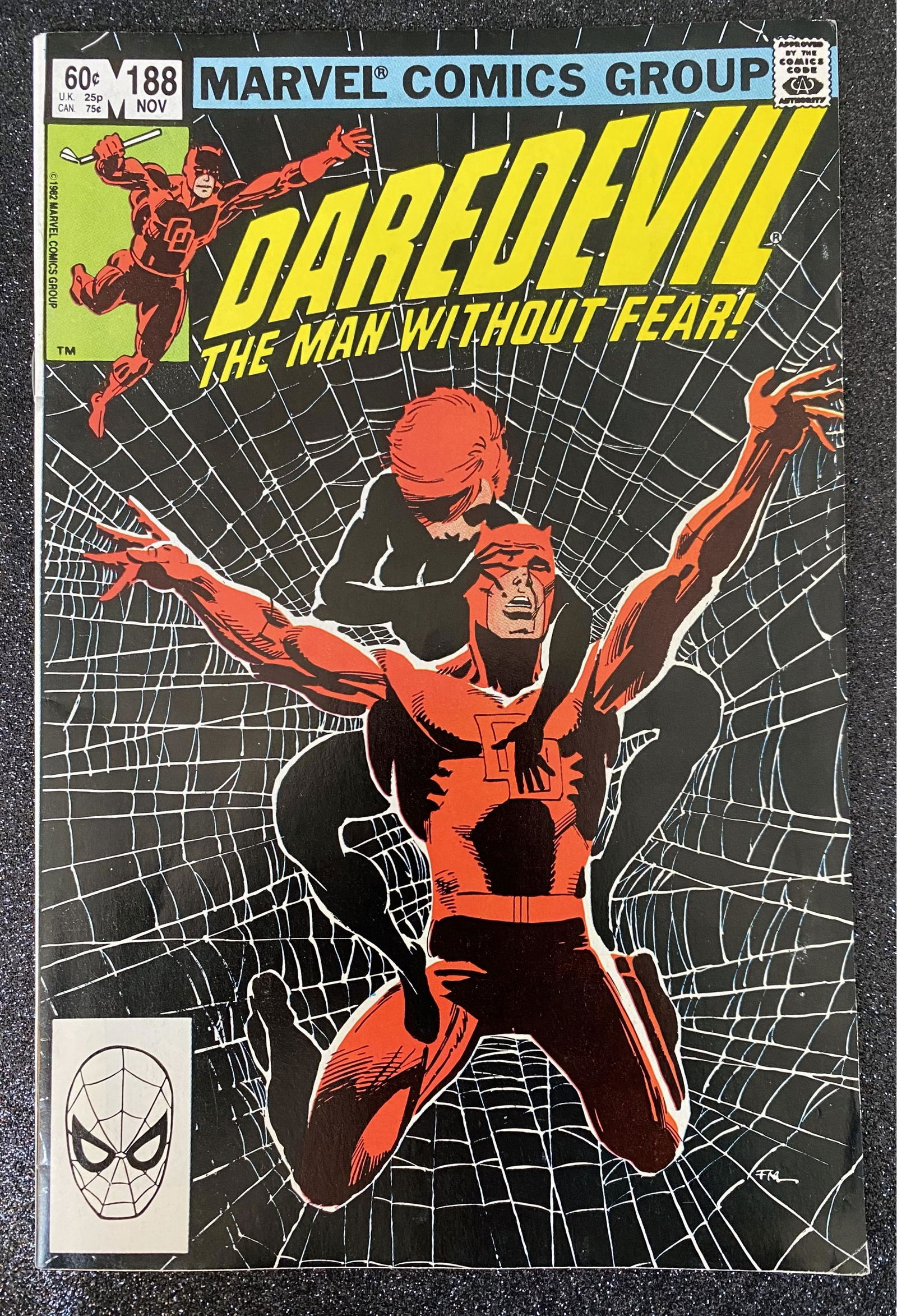 Marvel Comics Group: Daredevil The Man Without Fear No. 188, November 1982 (1 of 1)