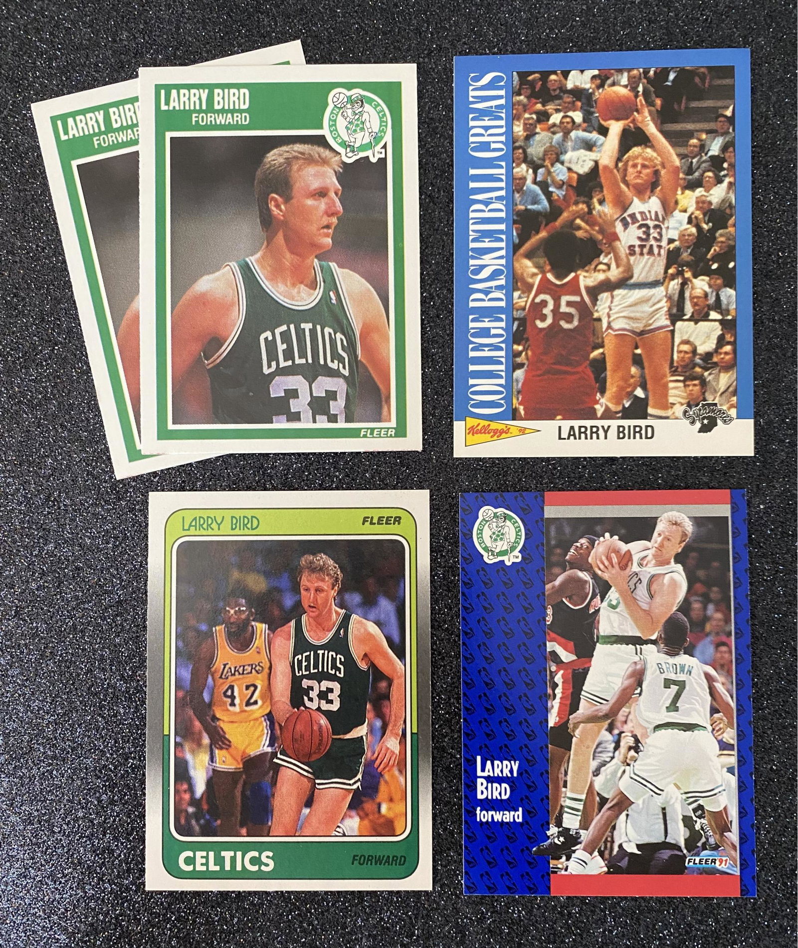 (5) Larry Bird NBA Basketball Trading Cards, 1988-1992 (1 of 1)