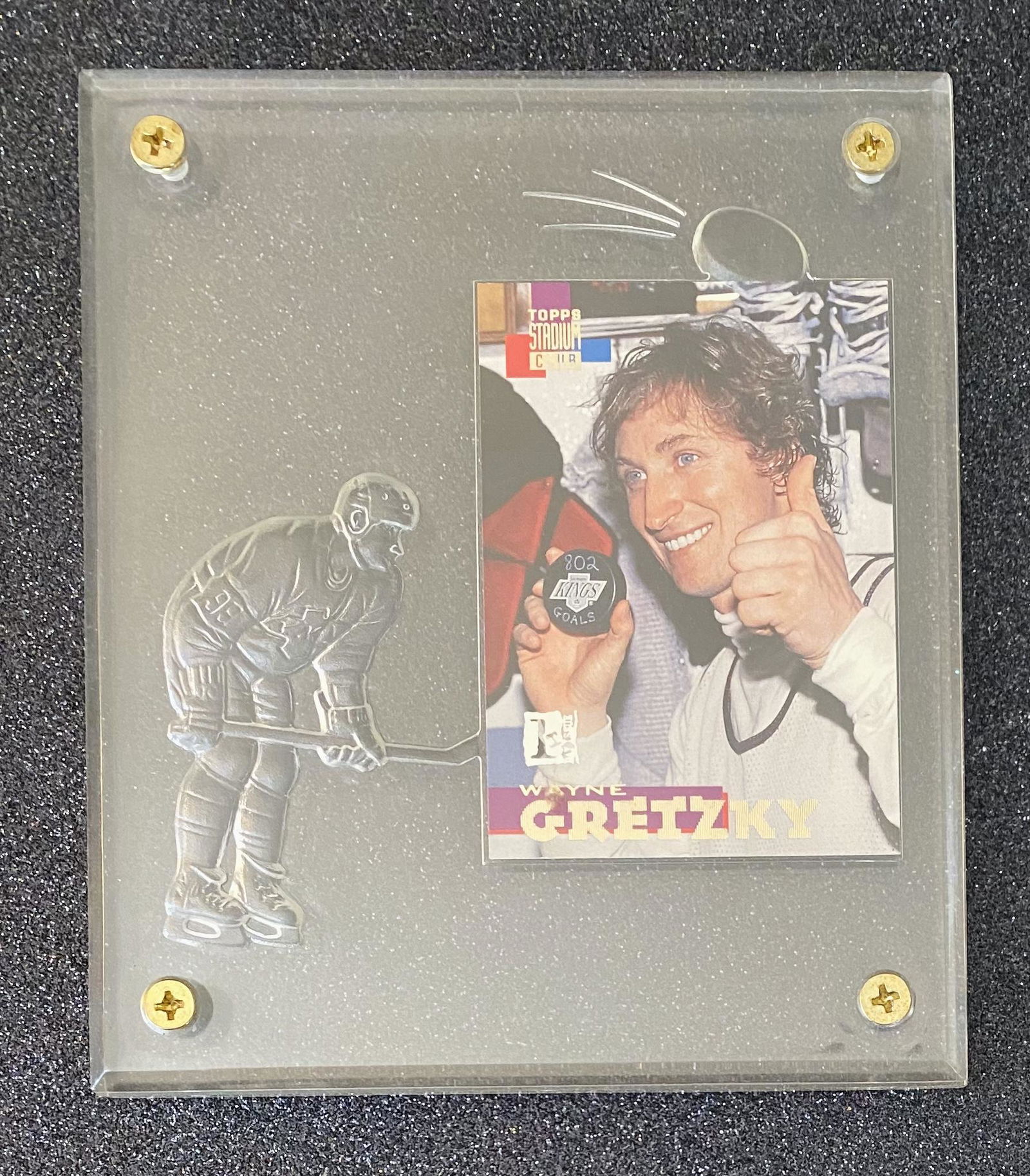 1994 TOPPS Hockey Trading Card, Wayne Gretzky Los Angeles Kings. In Hard Display Case (1 of 2)