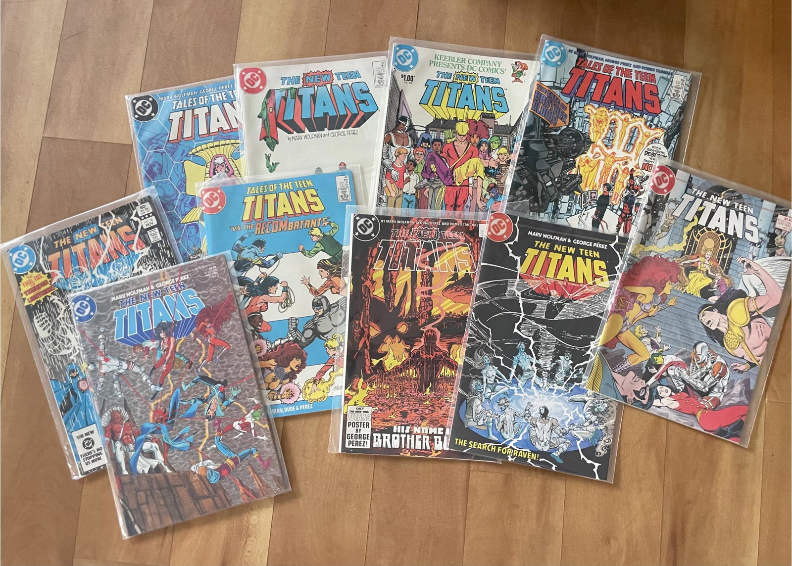 The New Teen Titans And Tales Of The Teen Titans, Dc Comic Books! 10 Total! (1 of 3)