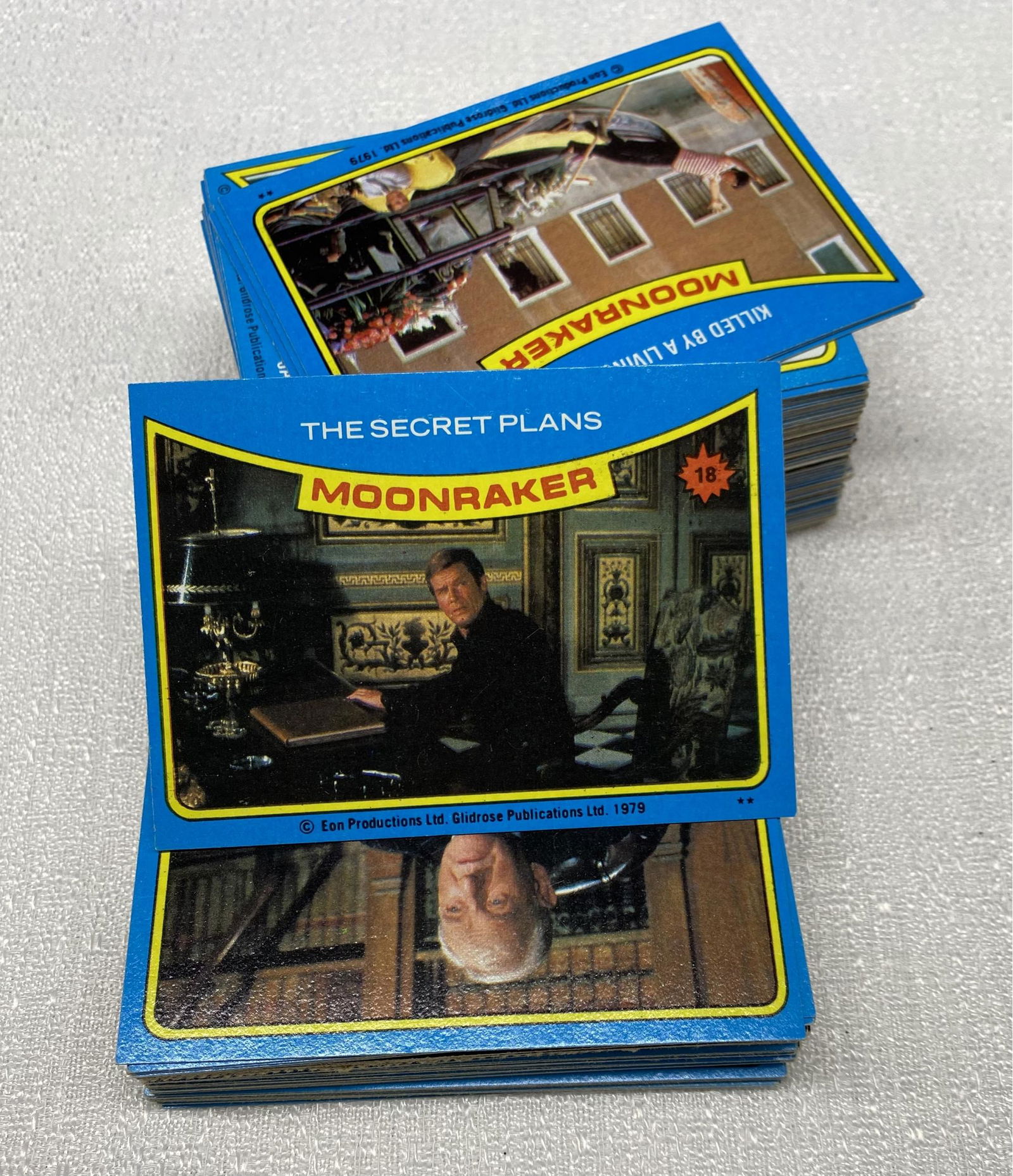 Stack Of 1979 Moonraker Vintage Trading Cards, Eon Productions (1 of 2)