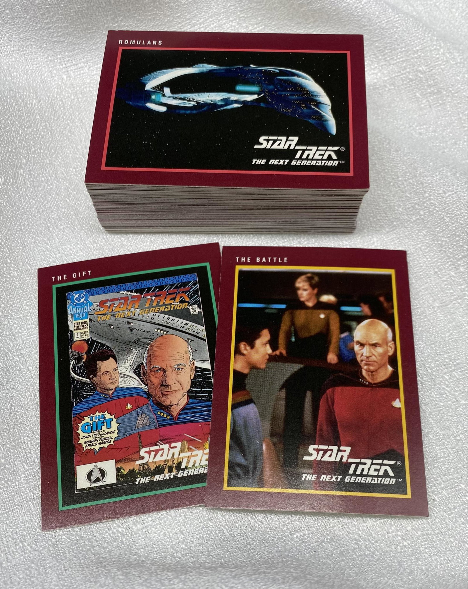 Stack Of 1991 Star Trek Trading Cards, 25th Anniversary: Stack Of 1991 Star Trek Trading Cards, 25th Anniversary