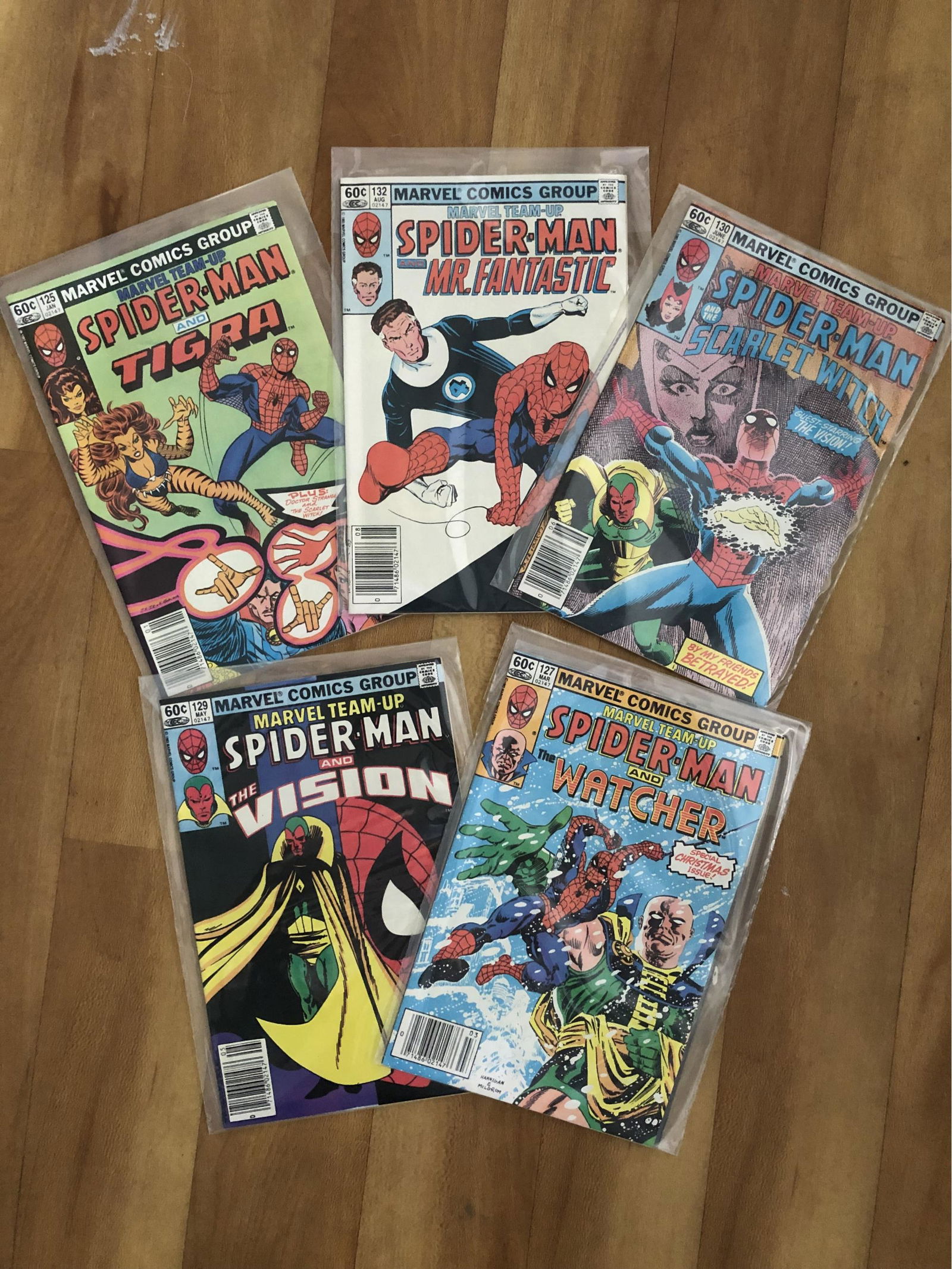 Vintage 80s Spider-Man Marvel Comic Collection (5) (1 of 1)