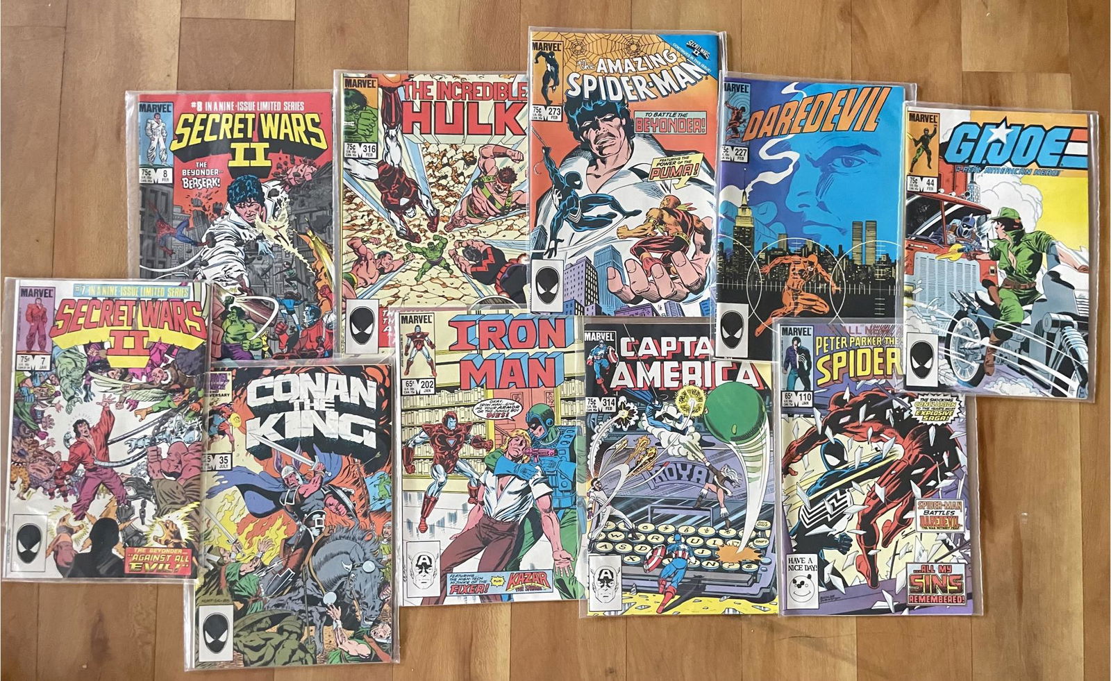 1980s Comic Books! The Amazing Spiderman, The Incredible Hulk, Daredevil, Captain America And Many (1 of 4)