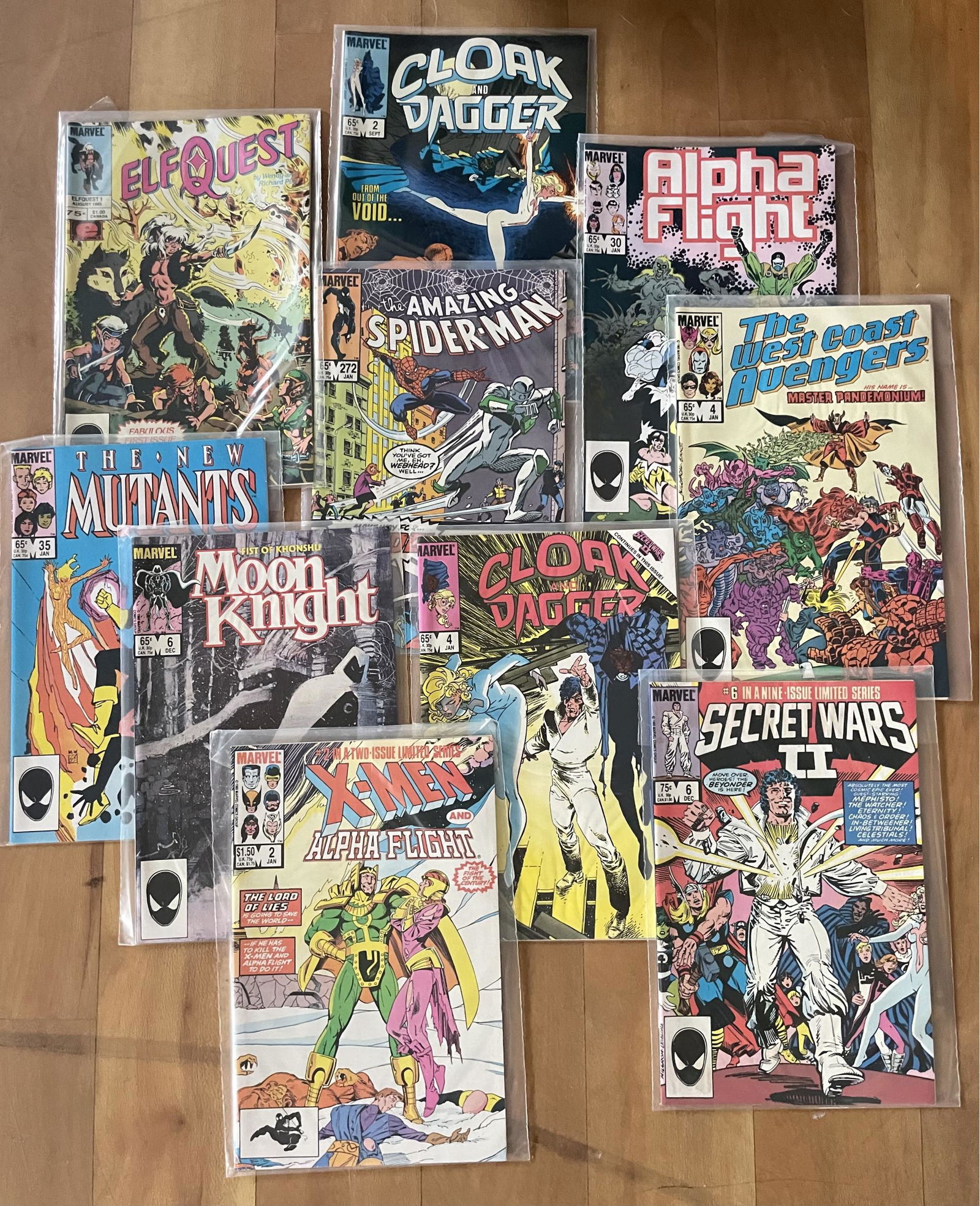 Lots Of Marvel Comic Books! Includes Cloak And Dagger, Alpha Flight, X-men, Moon Knight And More! (1 of 4)