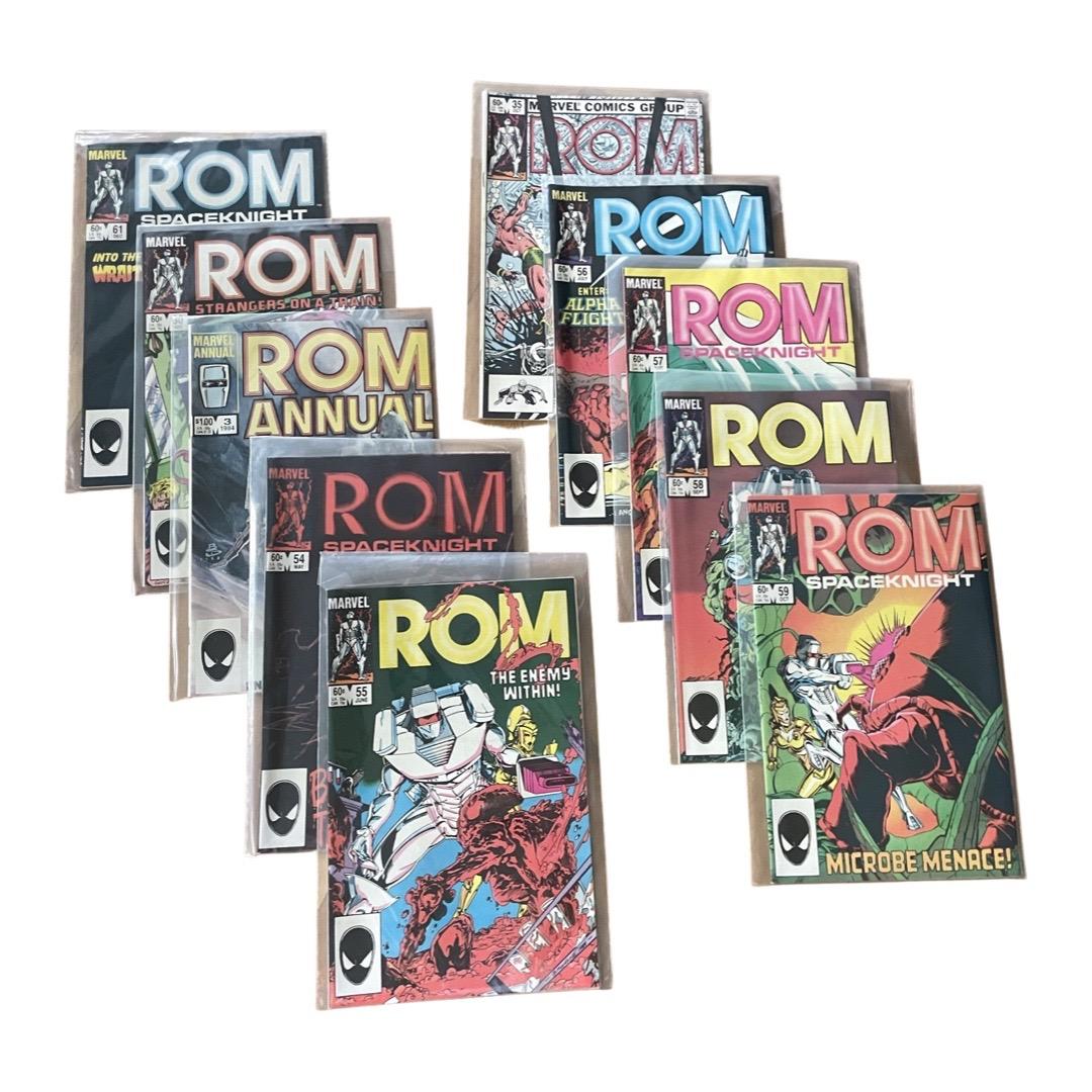 ROM Comic Books By MARVEL! Spaceknight, The Enemy Within, Annual, Strangers On A Train And More! (1 of 2)