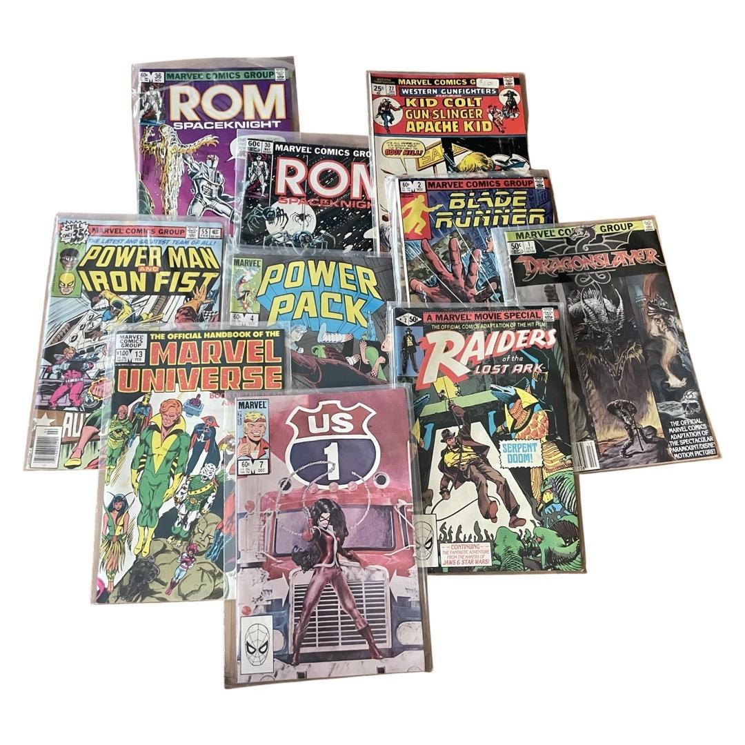 Collection Of Comic Books, MARVEL! Power Pack, Raiders Of The Lost Ark, Blade Runner, And More! (1 of 2)