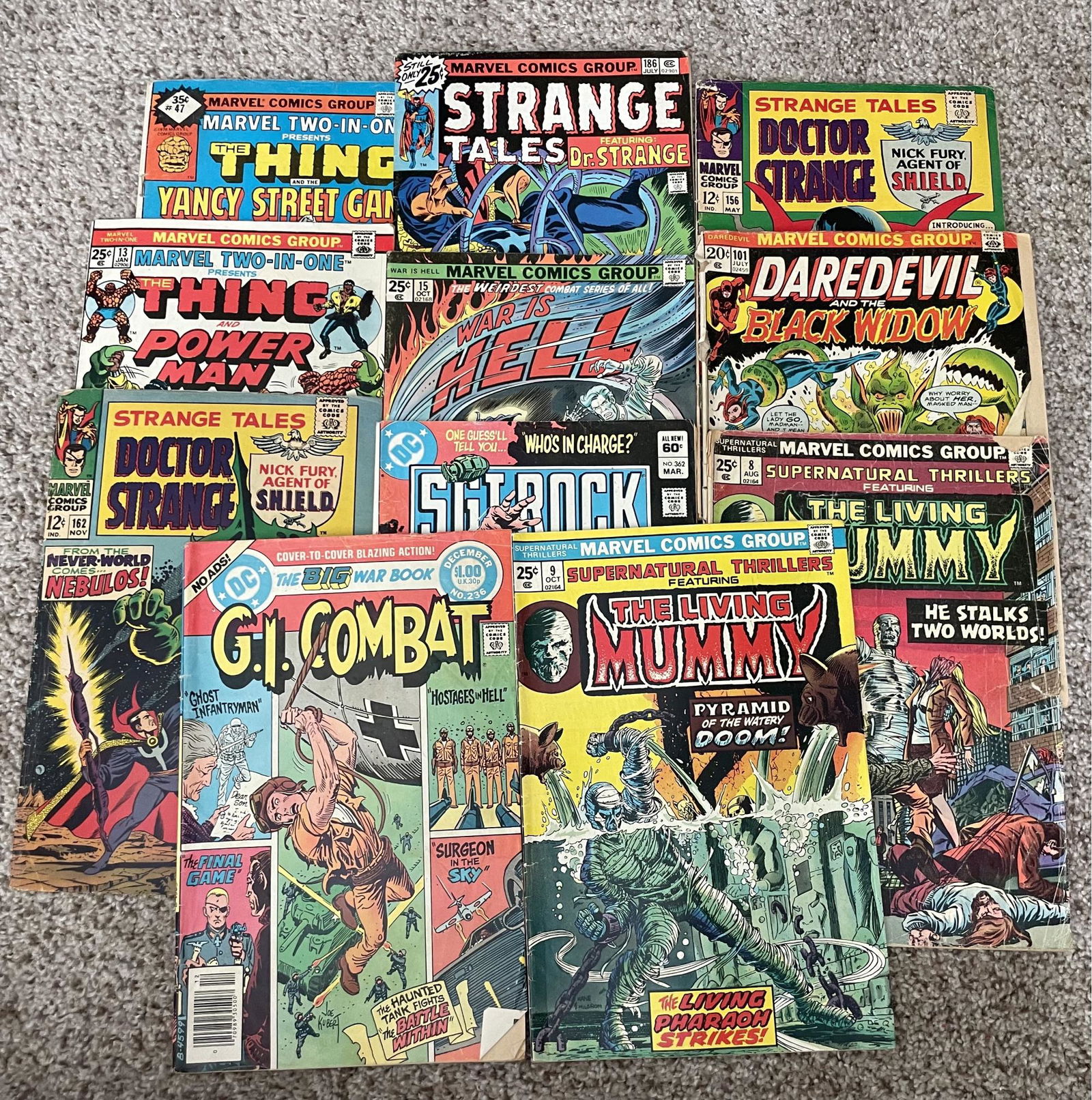 Comic Books! DC G.I. Combat, Marvel The Loving Mummy, Doctor Strange And More (1 of 3)