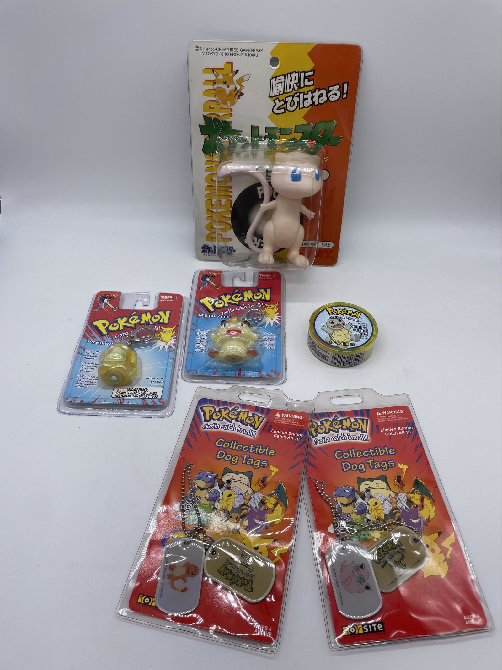 Pokemon Collectibles! Dog Tags, Squirtle Bubblegum, And Key Chains: Pokemon Collectibles! Dog Tags, Squirtle Bubblegum, And Key Chains