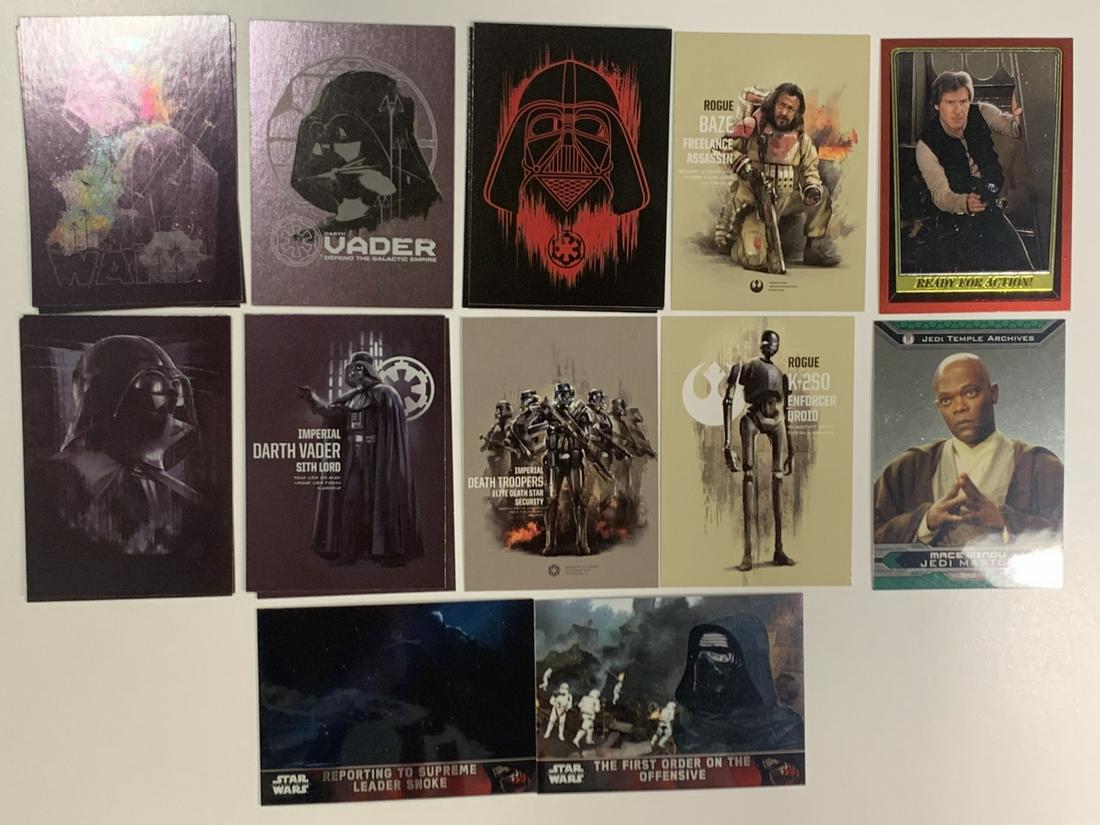 Star Wars Rogue One/ Return Of The Jedi Topps Cards. Includes Darth Vader Continuity, Chrome Cards & (1 of 1)
