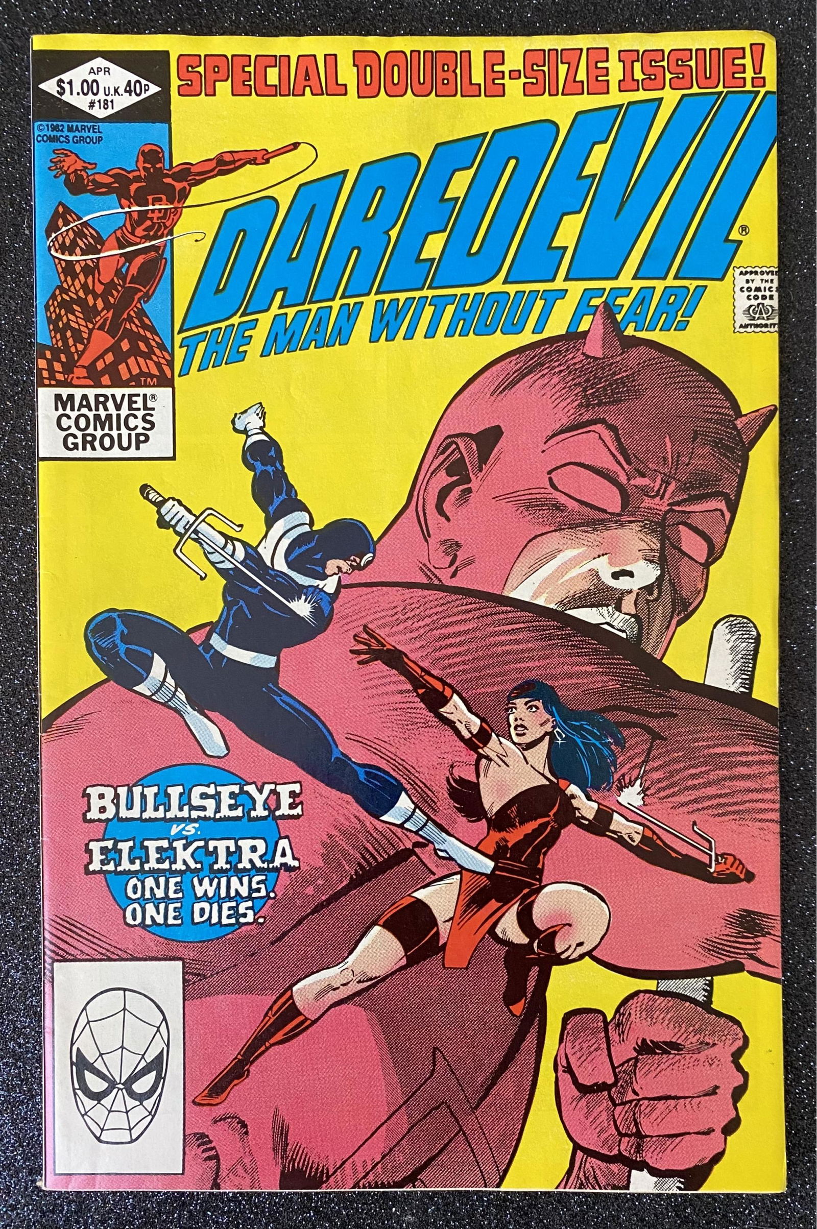 Marvel Comics Group: Daredevil The Man Without Fear No. 181, April 1982 (1 of 1)